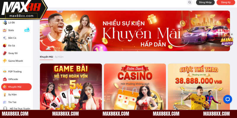 Hướng dẫn chi tiết cách thức nhận khuyến mãi MAX88 đơn giản